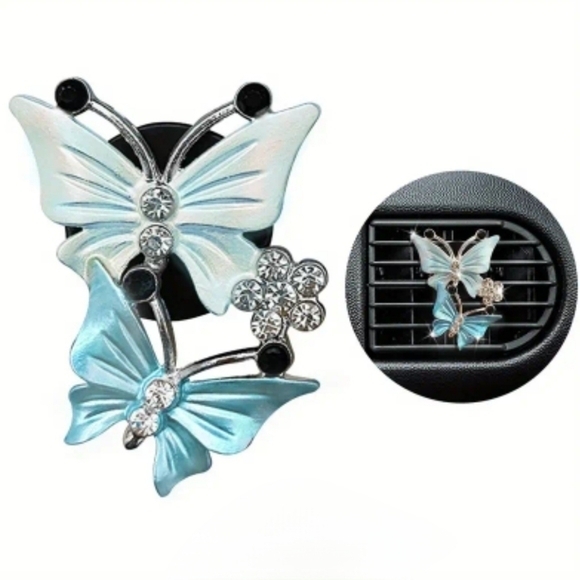 Rhinestone Butterfly Car‎ Air Freshener - Picture 1 of 7